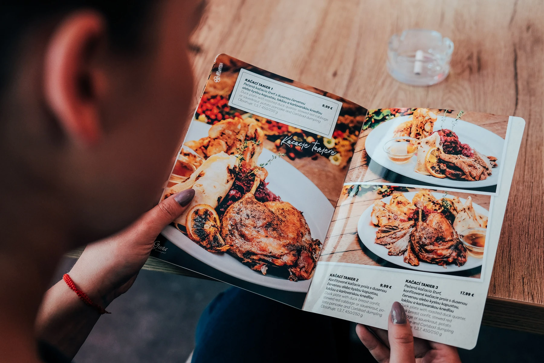 Menu for restaurant